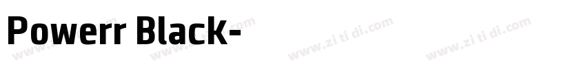 Powerr Black字体转换